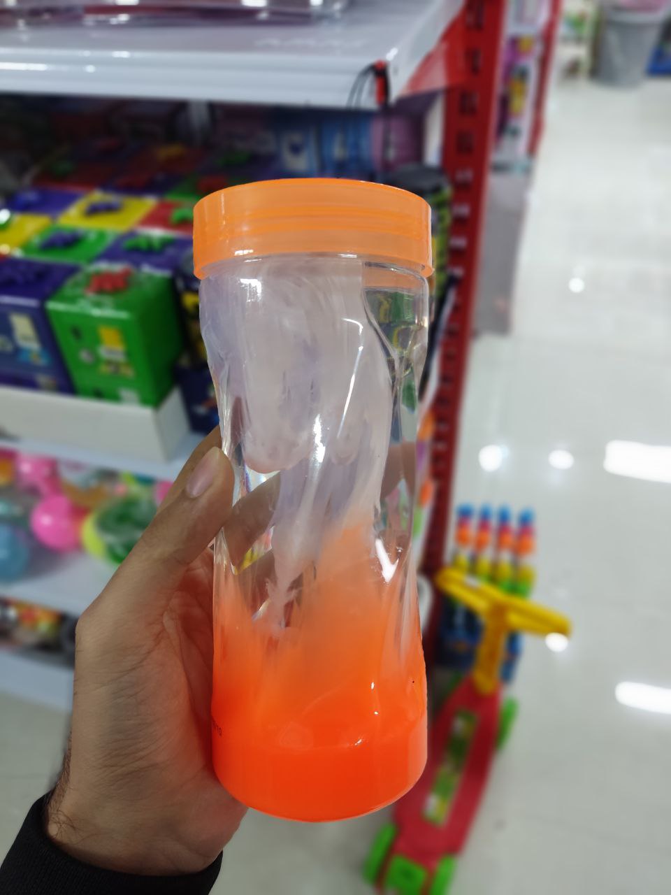 اسلایم استوانه سه بعدی و آدامسی