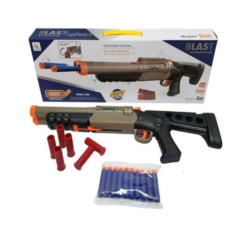 تفنگ دولول پوکه پران تیر ابری سایز بزرگ