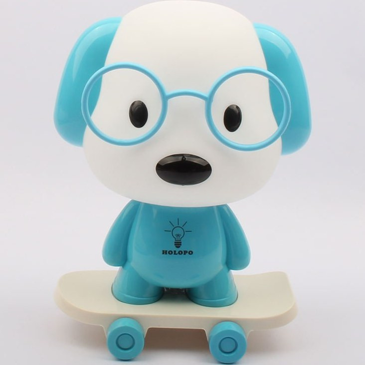 چراغ خواب کودک مدل سگ اسکیت سوار