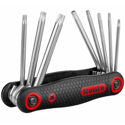 مجموعه ۸ عددی آچار آلن ستاره ای چاقویی رونیکس مدل RH-2021