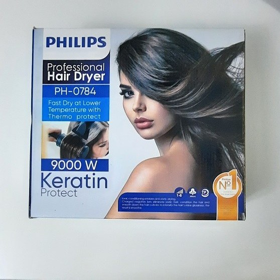 سشوار فیلیپس مدل PH-0784 با متمرکزکننده و باد سرد