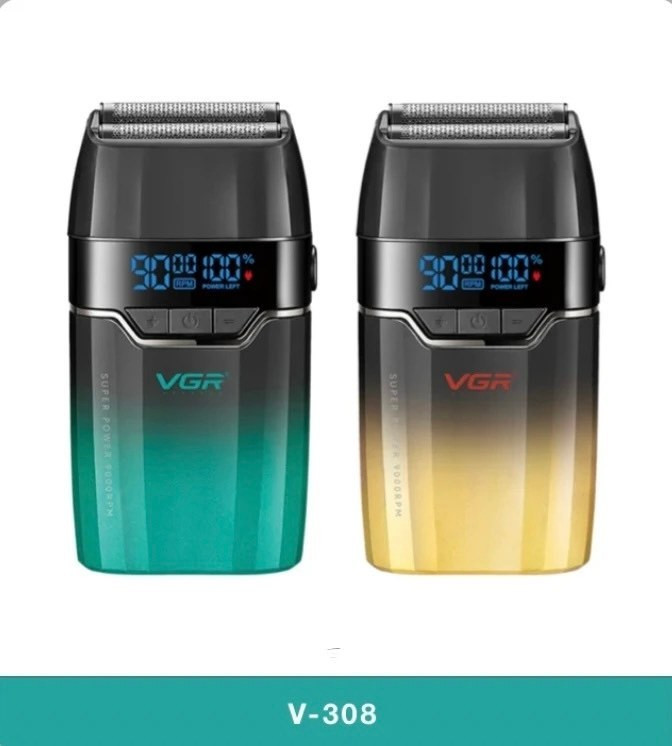 ماشین اصلاح وی جی آر مدل V-308 با تیغه تیتانیوم و برش خطی