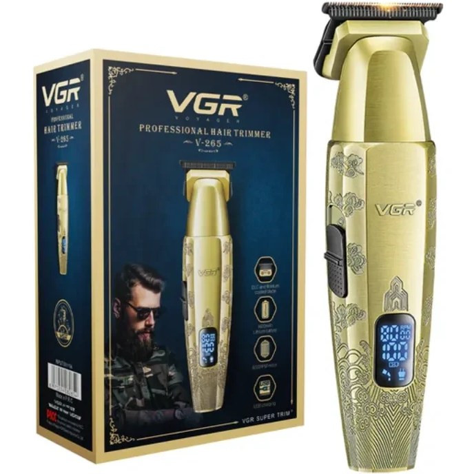 ماشین اصلاح وی جی آر مدل V-265 با تیغه تیتانیوم و برش مستقیم