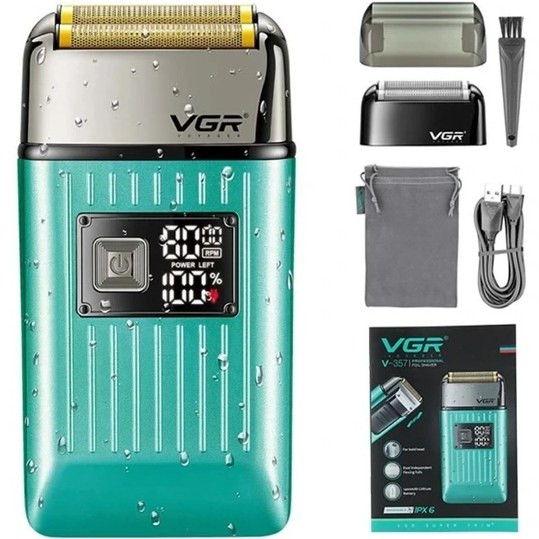 ماشین اصلاح وی جی آر مدل V-357 با تیغه تیتانیوم و ضد آب