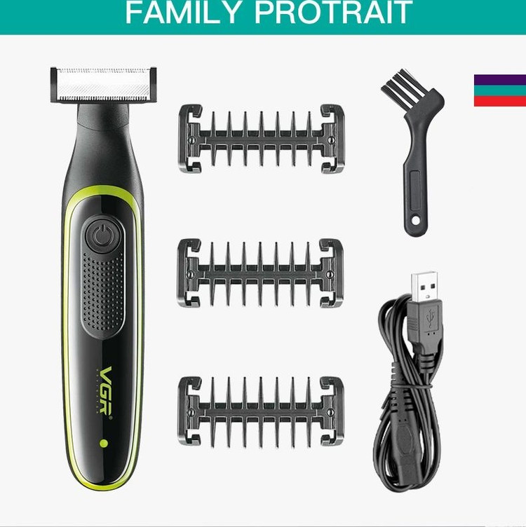 ماشین اصلاح ژیلت مدل V-017 با تکنولوژی برش مستقیم و ضد آب