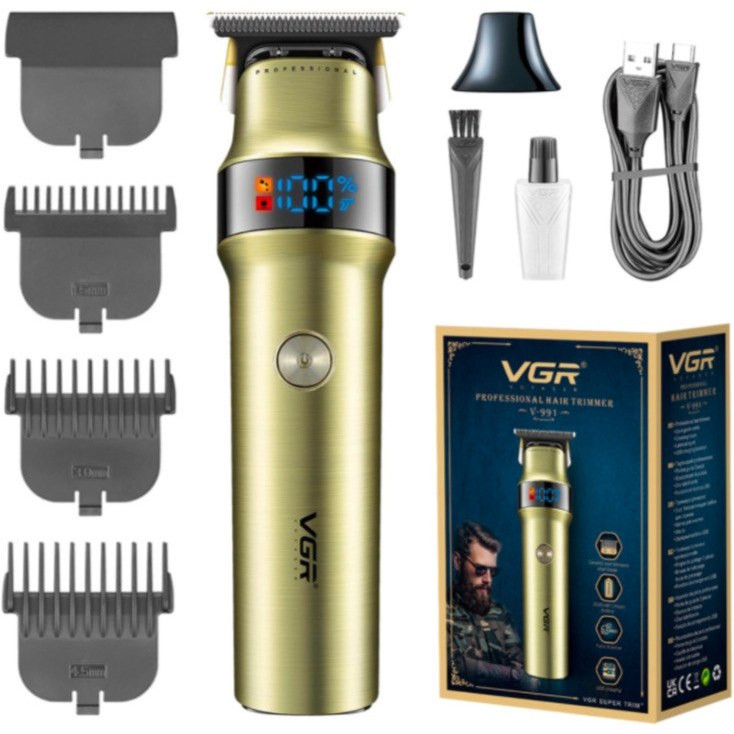 ماشین اصلاح وی جی آر مدل V-991 با تیغه سرامیک و برش مستقیم