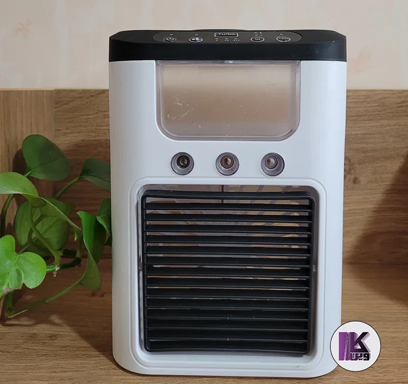 کولر رومیزی شارژی مدل K918 با مه پاش