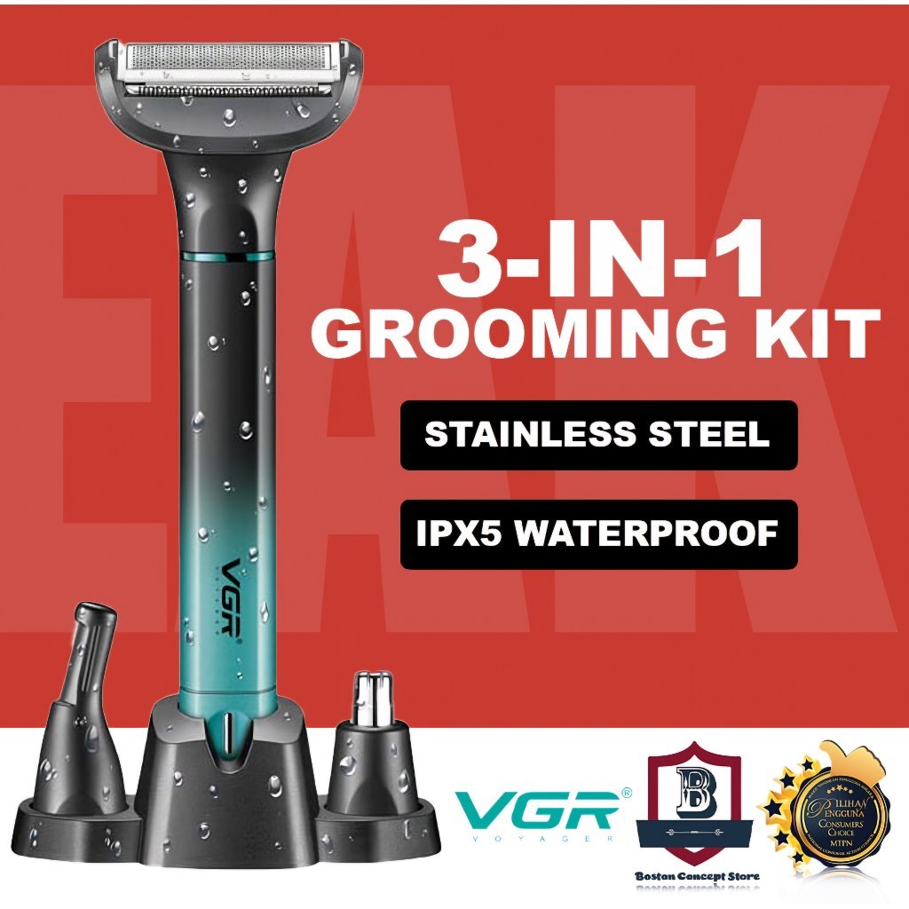 ماشین اصلاح وی جی آر مدل V-625 با تکنولوژی برش مستقیم و ضد آب