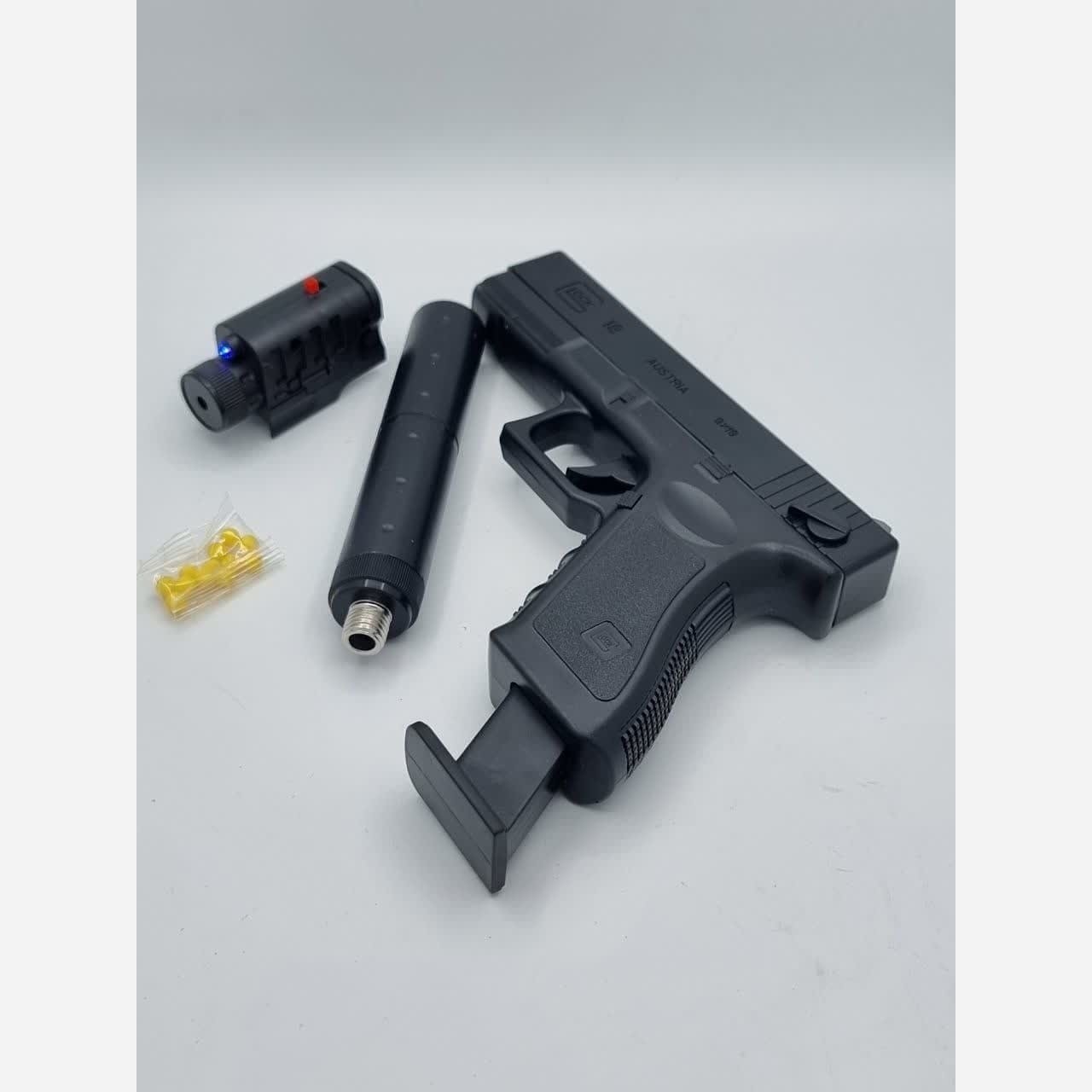 تفنگ اسباب بازی P180-2 صدا خفه کن دار