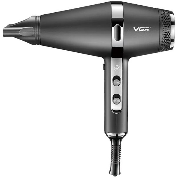 سشوار حرفه‌ای وی جی آر مدل V-451 با باد سرد و متمرکز کننده