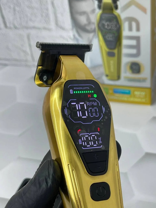ماشین اصلاح کیمی مدل KM-1697 با تیغه سرامیک و برش خطی