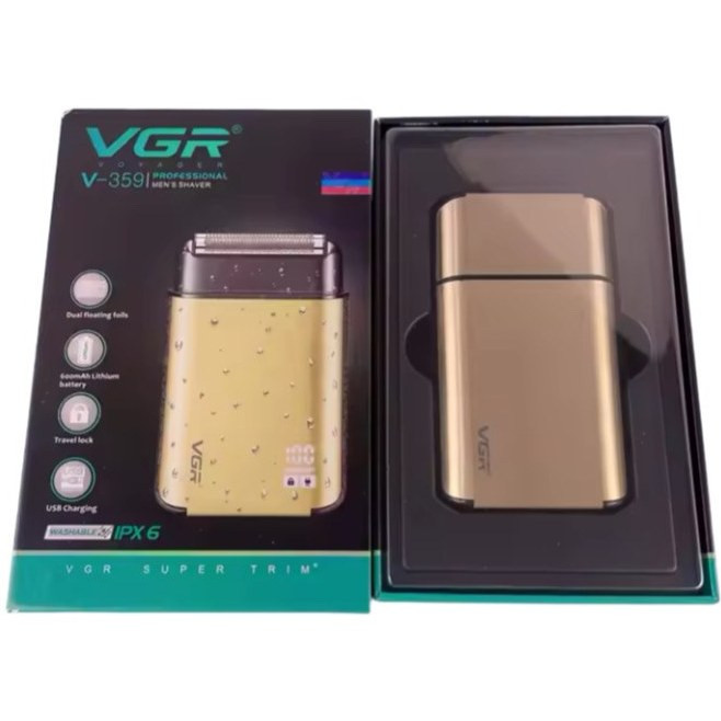 ماشین اصلاح وی جی آر مدل VGR V-359 با تکنولوژی برش مستقیم و ضد آب