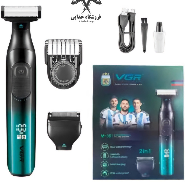 ماشین اصلاح وی جی آر مدل V361 با تکنولوژی برش مستقیم و ضد آب